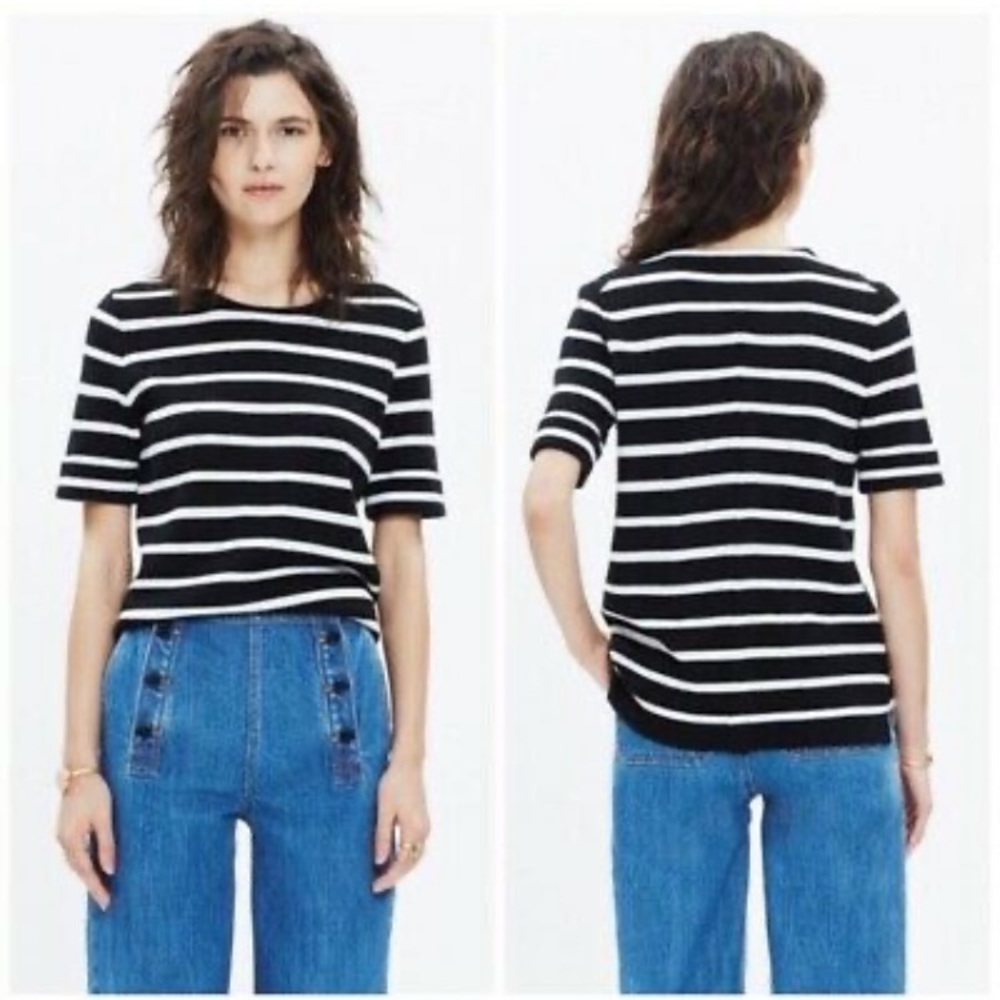 MADEWELL Wool Blend women’s striped top